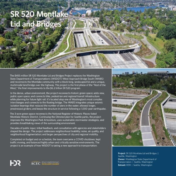 SR 520 Montlake Lid and Bridges