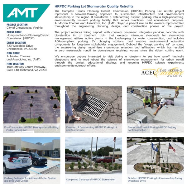 AMT - HRPDC Parking Lot Stormwater Quality Retrofits