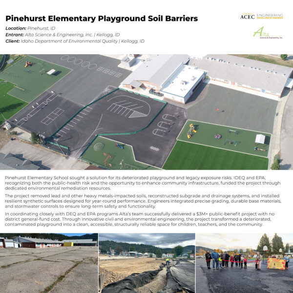 Alta Science & Engineering - Pinehurst Elementary Playground Soil Barriers