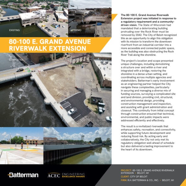 Batterman - 80-100 E. Grand Avenue Riverwalk Extension