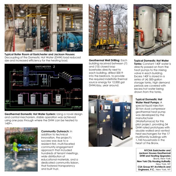 CSA Group - NYCHA Eastchester and Jackson Houses Design Build - Geothermal DHW and Heating Upgrade