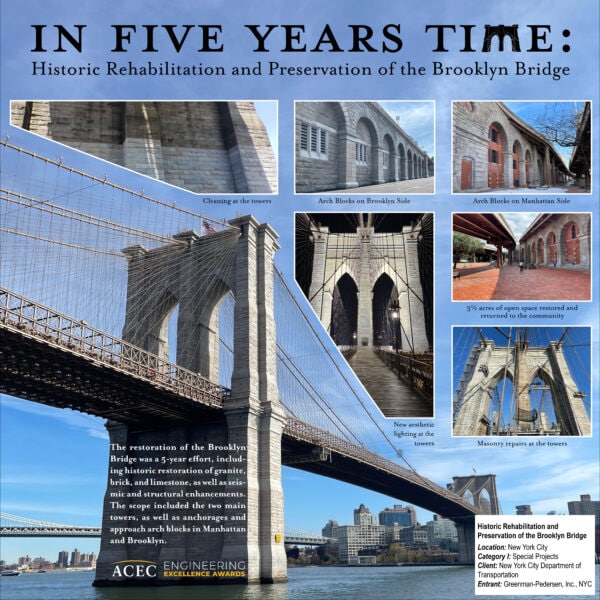 Greenman-Pedersen, Inc. - Historic Rehabilitation and Preservation of the Brooklyn Bridge