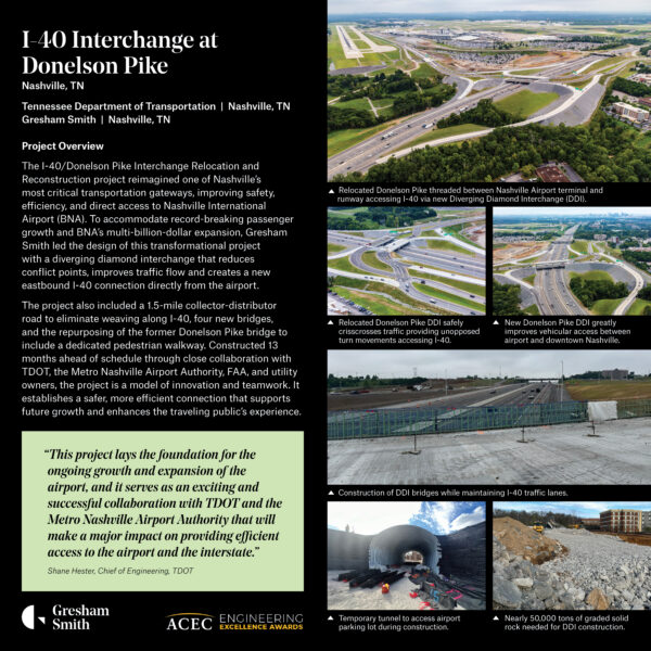 Gresham Smith - I-40 Interchange at Donelson Pike Relocation and Reconstruction