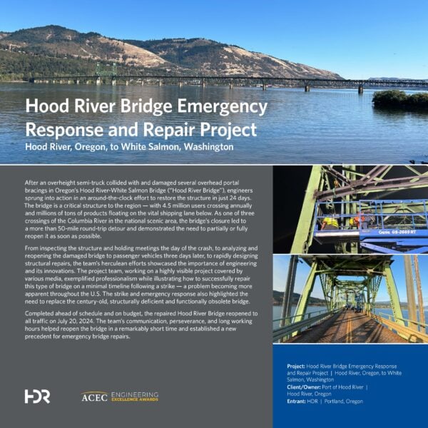 HDR - Hood River Emergency Response and Repair Project