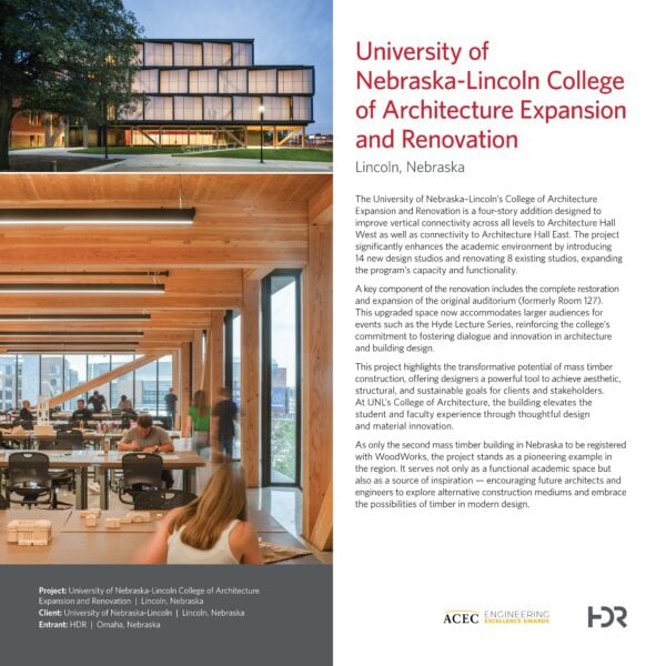 HDR - University of Nebraska-Lincoln’s College of Architecture Expansion and Renovation