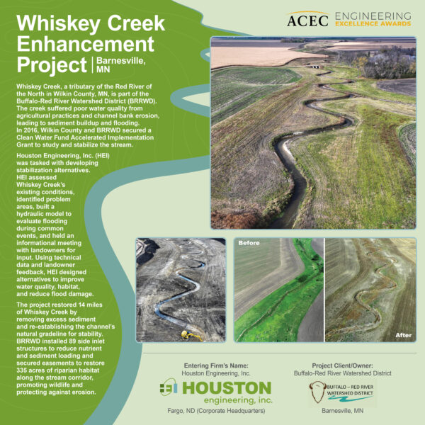 Houston Engineering, Inc. - Whiskey Creek Enhancement Project