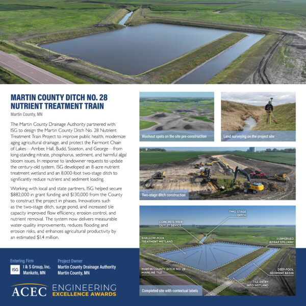 ISG - Martin County Ditch No. 28 Nutrient Treatment Train