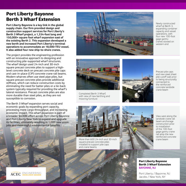 Jacobs - Port Liberty Bayonne Berth 3 Wharf Extension