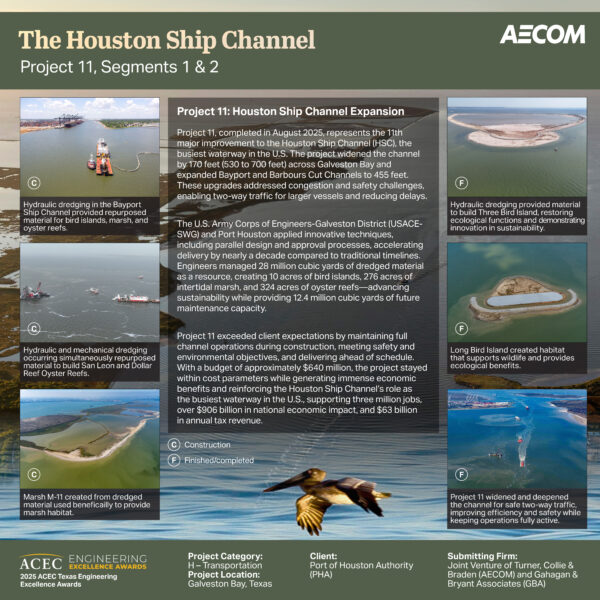 Joint Venture of Turner, Collie & Braden (AECOM) and Gahagan & Bryant Associates (GBA) - The Houston Ship Channel