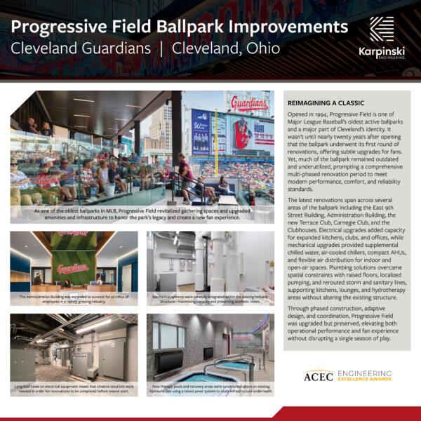 Karpinski Engineering - Progressive Field Ballpark Improvements