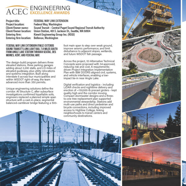 Kiewit Engineering - Federal Way Link Extension