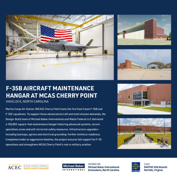 Michael Baker International - F-35B Aircraft Maintenance Hangar at MCAS Cherry Point