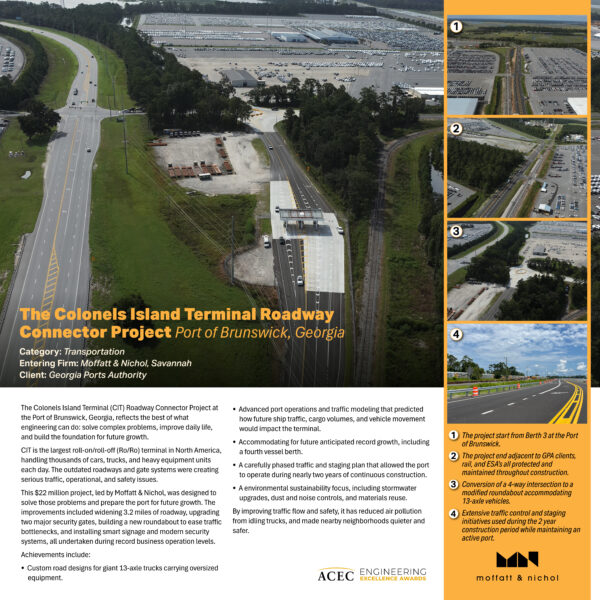 Moffatt & Nichol - The Colonels Island Terminal Roadway Connector Project