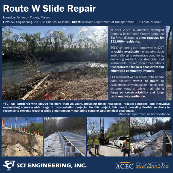 SCI Engineering, Inc. - Route W Slide Repair