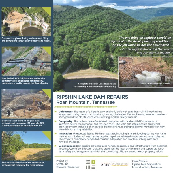 S&ME - Ripshin Lake Dam Repairs