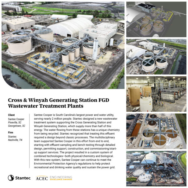 Stantec - Cross & Winyah Generating Station FGD Wastewater Treatment Plants