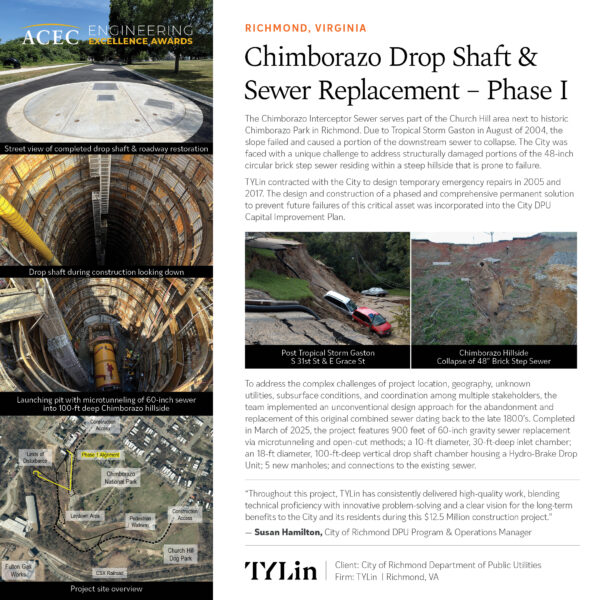 TYLin - Chimborazo Drop Shaft & Sewer Replacement – Phase 1
