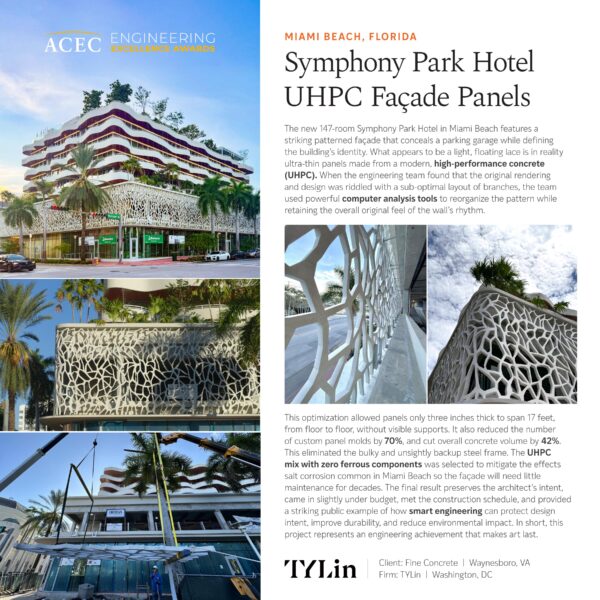 TYLin - Symphony Park Hotel UHPC Façade Panels