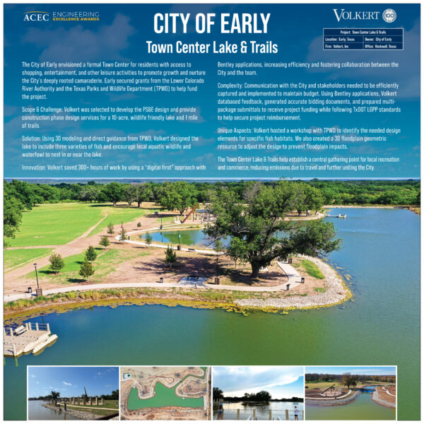 Volkert, Inc. - City of Early Town Center Lake & Trails Project