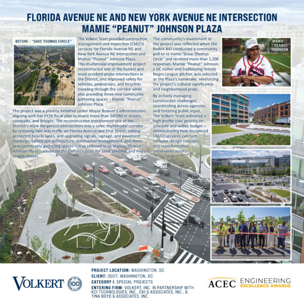 Volkert, Inc. - Florida Ave, NE and New York Ave, NE Intersection