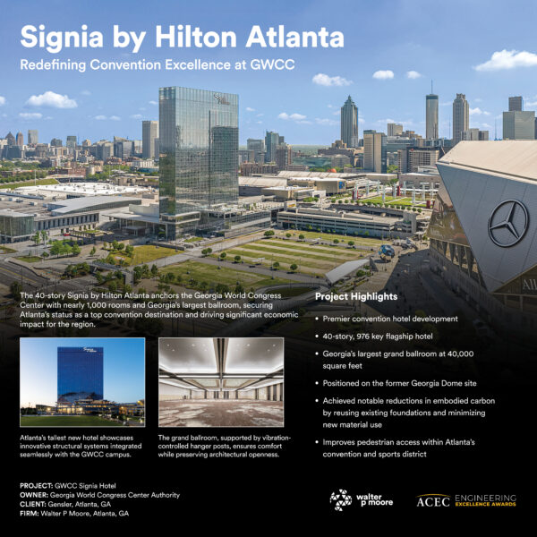 Walter P Moore - Georgia World Congress Center Signia by Hilton HQ Hotel